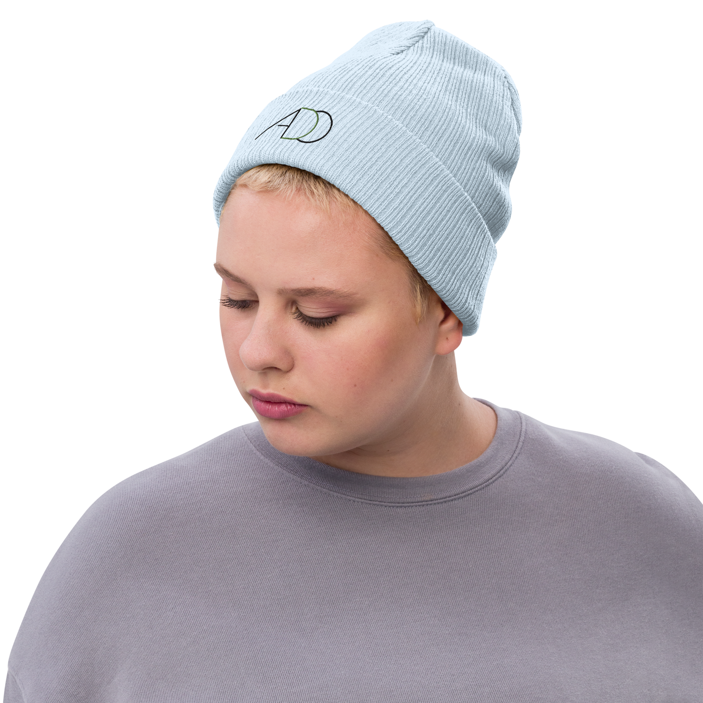 Ribbed knit beanie